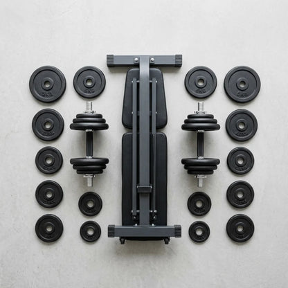 Pack Force — Banc + Haltères