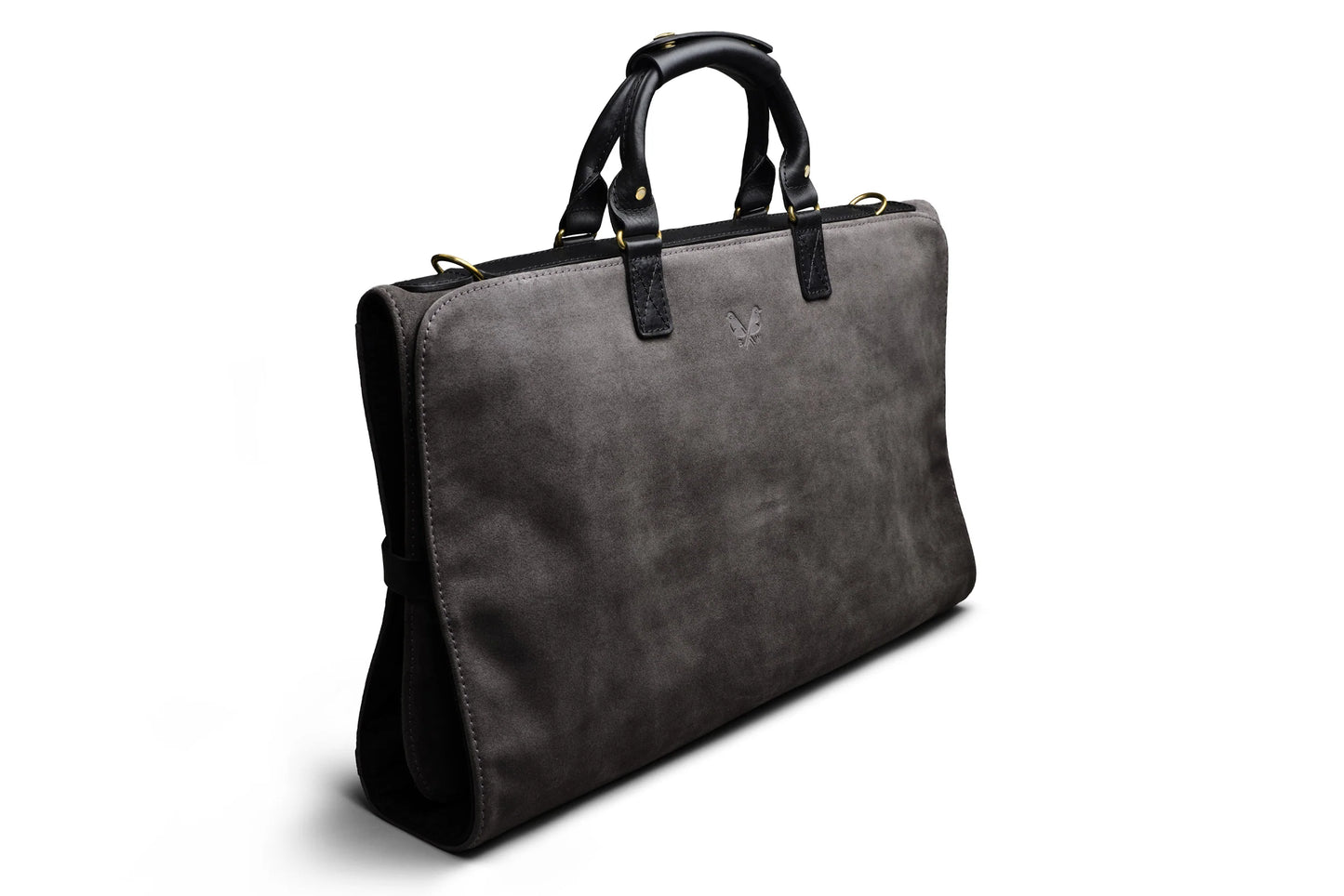 Suede Trifold - Storm Grey