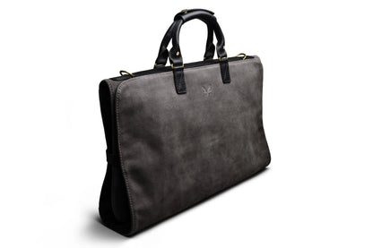 Suede Trifold - Storm Grey