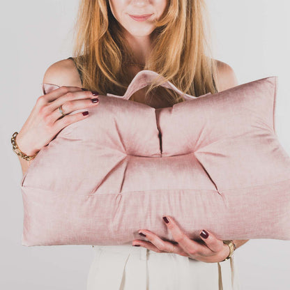 Coussin lombaire · LEANDRO Rose poudré