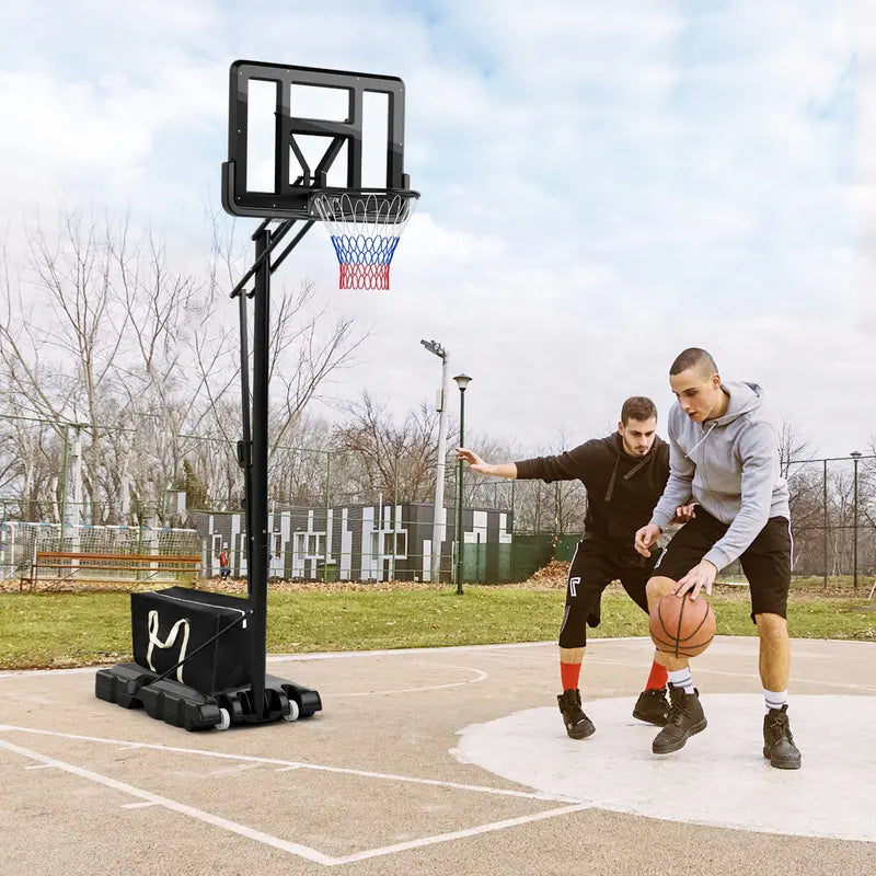 Height-Adjustable Portable Basketball Hoop  5-Tier Outdoor Goal System (810 ft Range)