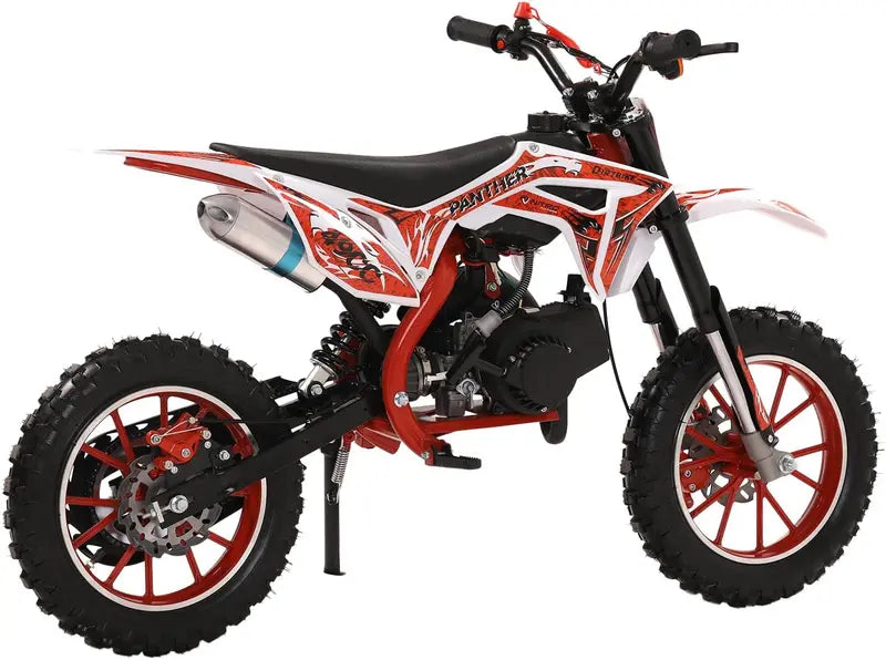 49cc Kids’ Dirt Bike  2-Stroke Off-Road Mini Motorcycle with Dual Disc Brakes, 40 km/h Max Speed, Ages 516