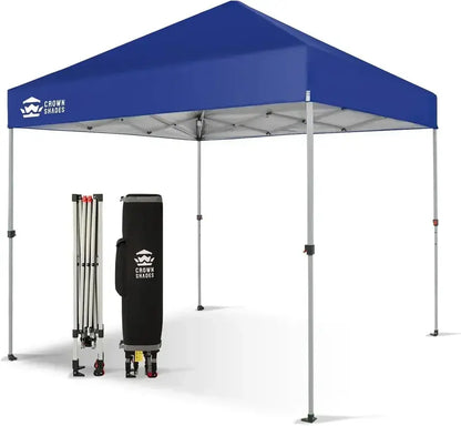 10×10 One-Click Pop-Up Awning  Silver-Coated Sunshade Canopy for Beach, Picnic & Outdoor Events