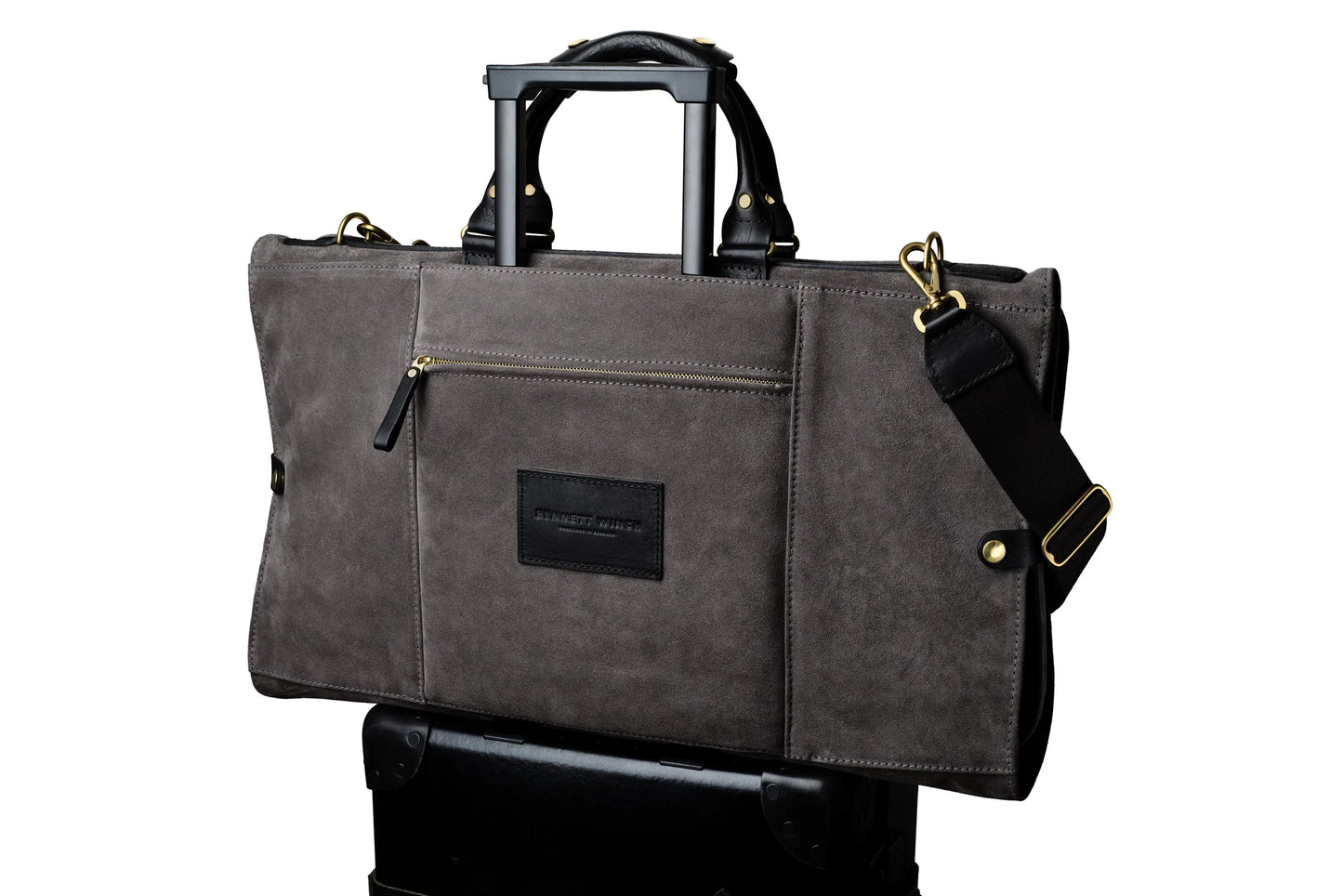Suede Trifold - Storm Grey