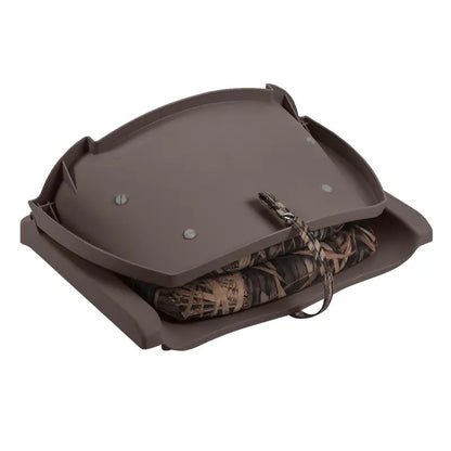 Wise 8WD139CLS-B-730 Cushioned Fold-Down, Molded Fishing Seat, Mossy Oak Original Bottomland