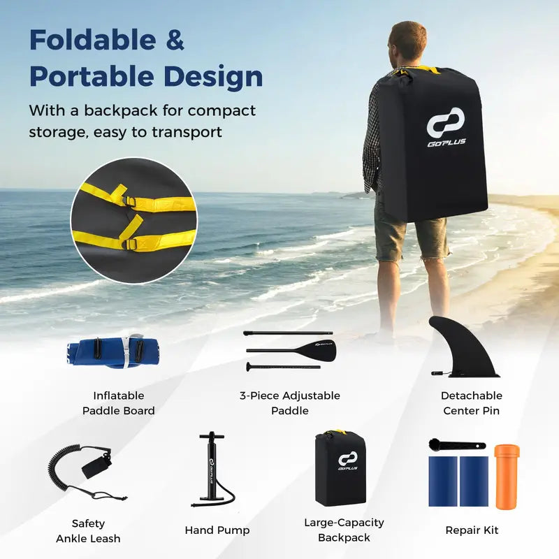 10-Foot Inflatable Stand-Up Paddle Board  Lightweight SUP for Beginners and Recreational Use