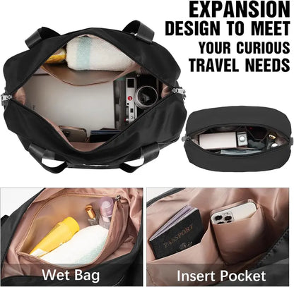 LONG VACATION ABS+PC 6-Piece Luggage Set  Expandable Hardshell Suitcases with YKK Zippers, TSA Locks & 360° Wheels