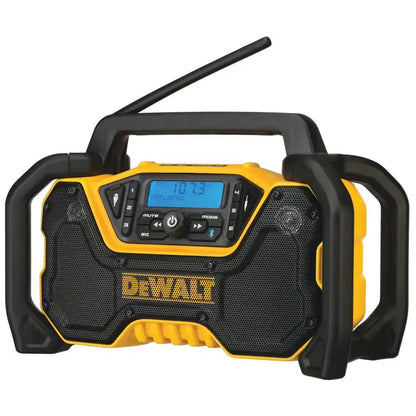 DEWALT DCR028B 20V MAX Compact Bluetooth Radio — Cordless, Tool-Only Design for Jobsite Audio