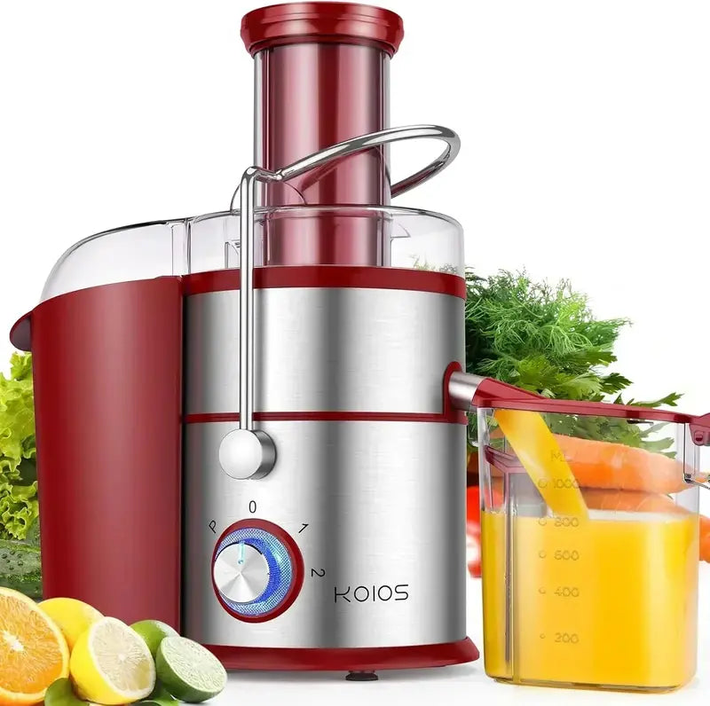 KOIOS 1300W High-Speed Centrifugal Juicer Featuring 3-Inch Wide Feed Chute & Titanium-Infused Filter
