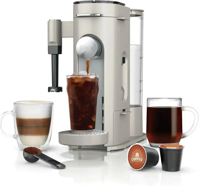 Ninja Single-Serve Coffee Maker with 56 oz Reservoir and Stone Finish