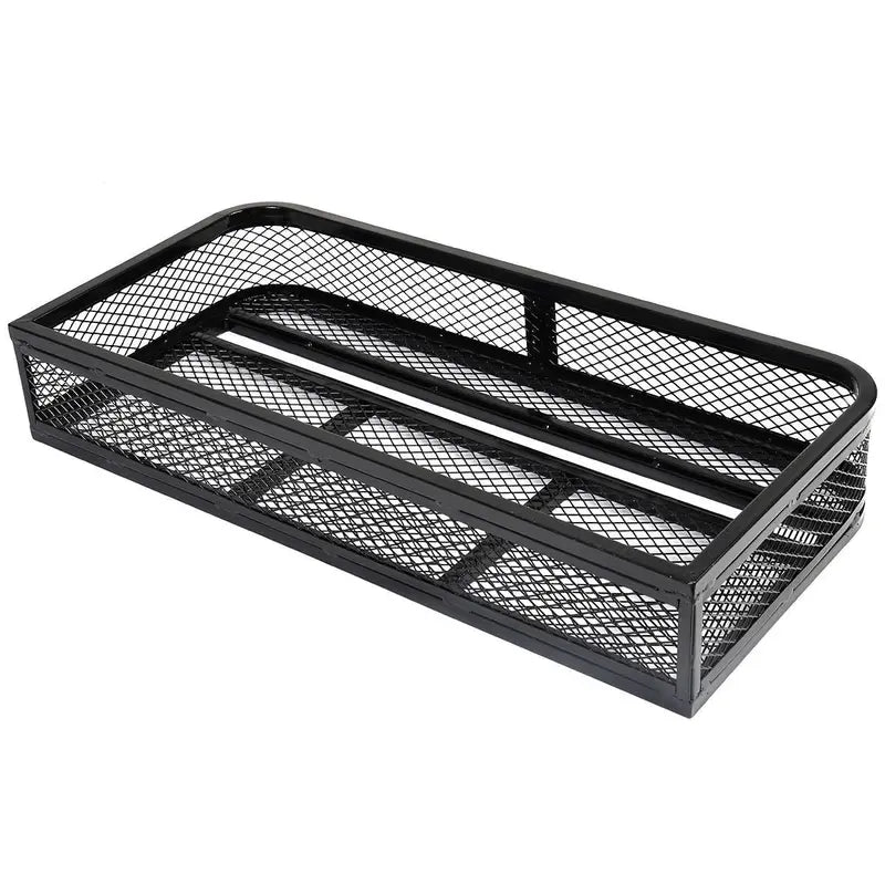 Heavy-Duty Steel ATV Front Basket Rack with Mesh Platform