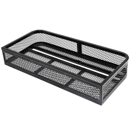 Heavy-Duty Steel ATV Front Basket Rack with Mesh Platform