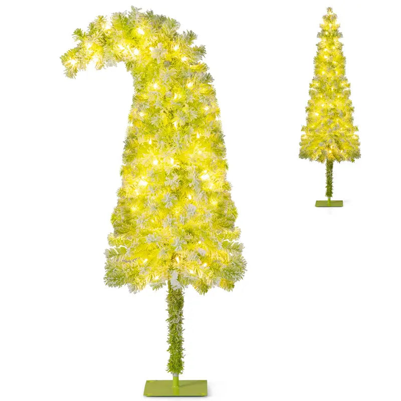 Whimsical Bendable Christmas Tree  5’, 6’, or 7’ Grinch-Themed Flexible Fir Option