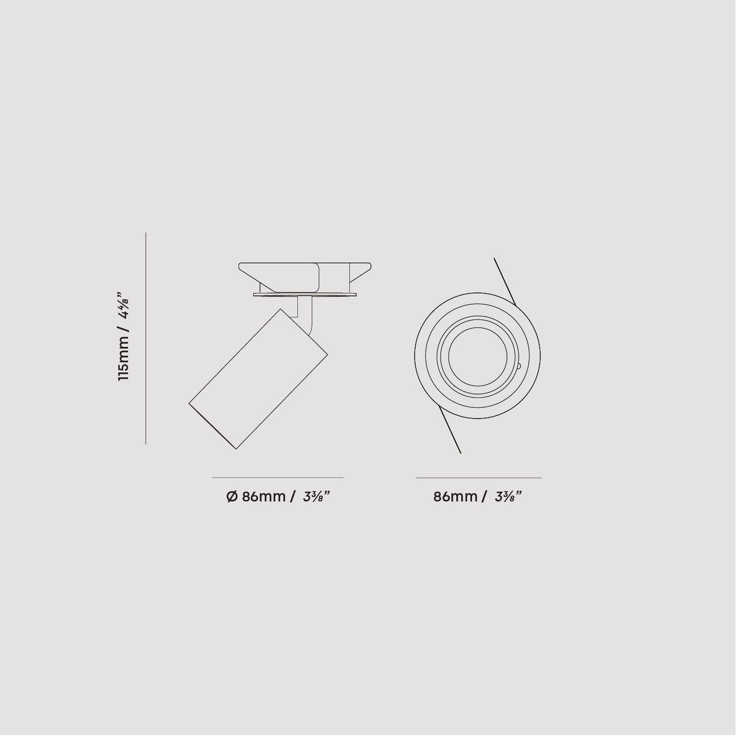 Core Recessed Spotlight + GU10
