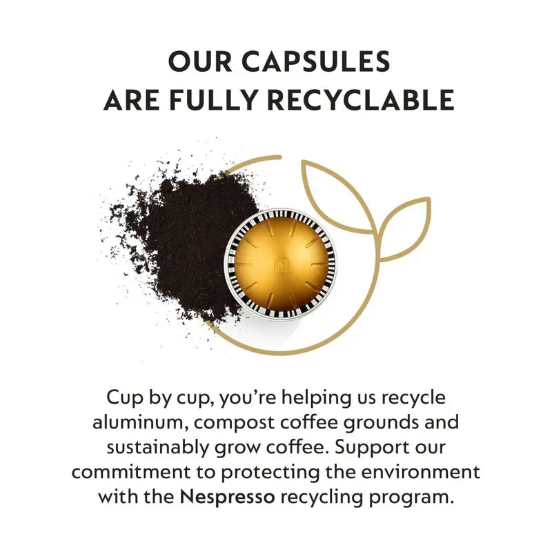 Nespresso Vertuo Voltesso Mild Roast Capsules  50 Count, 1.35 oz Per Pod, Compatible with Vertuo Machines