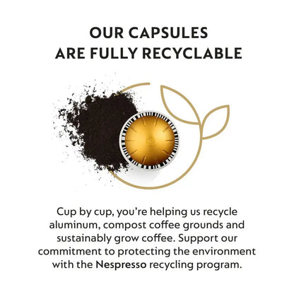 Nespresso Vertuo Voltesso Mild Roast Capsules  50 Count, 1.35 oz Per Pod, Compatible with Vertuo Machines