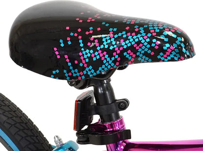 Genesis Illusion 20-Inch Girls’ Hybrid Bike  Stylish Blue and Purple Design for Beginner Riders