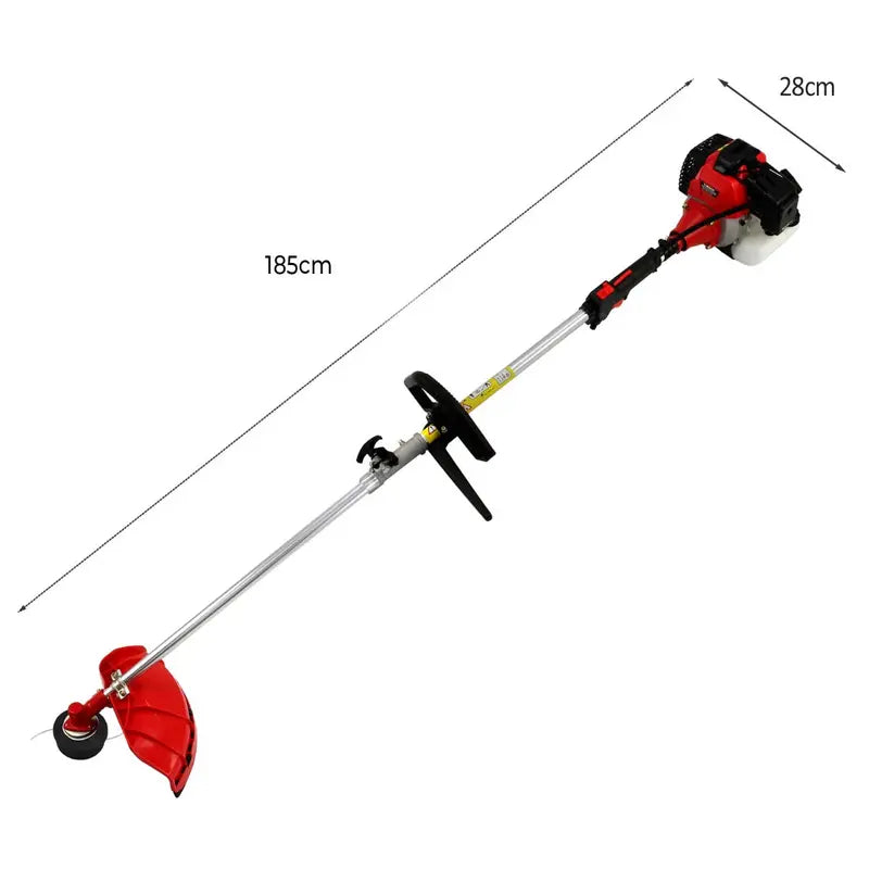 T-Mech 52cc 5-in-1 Petrol Garden Multi-Tool  Brush Cutter, Trimmer, Edger & More