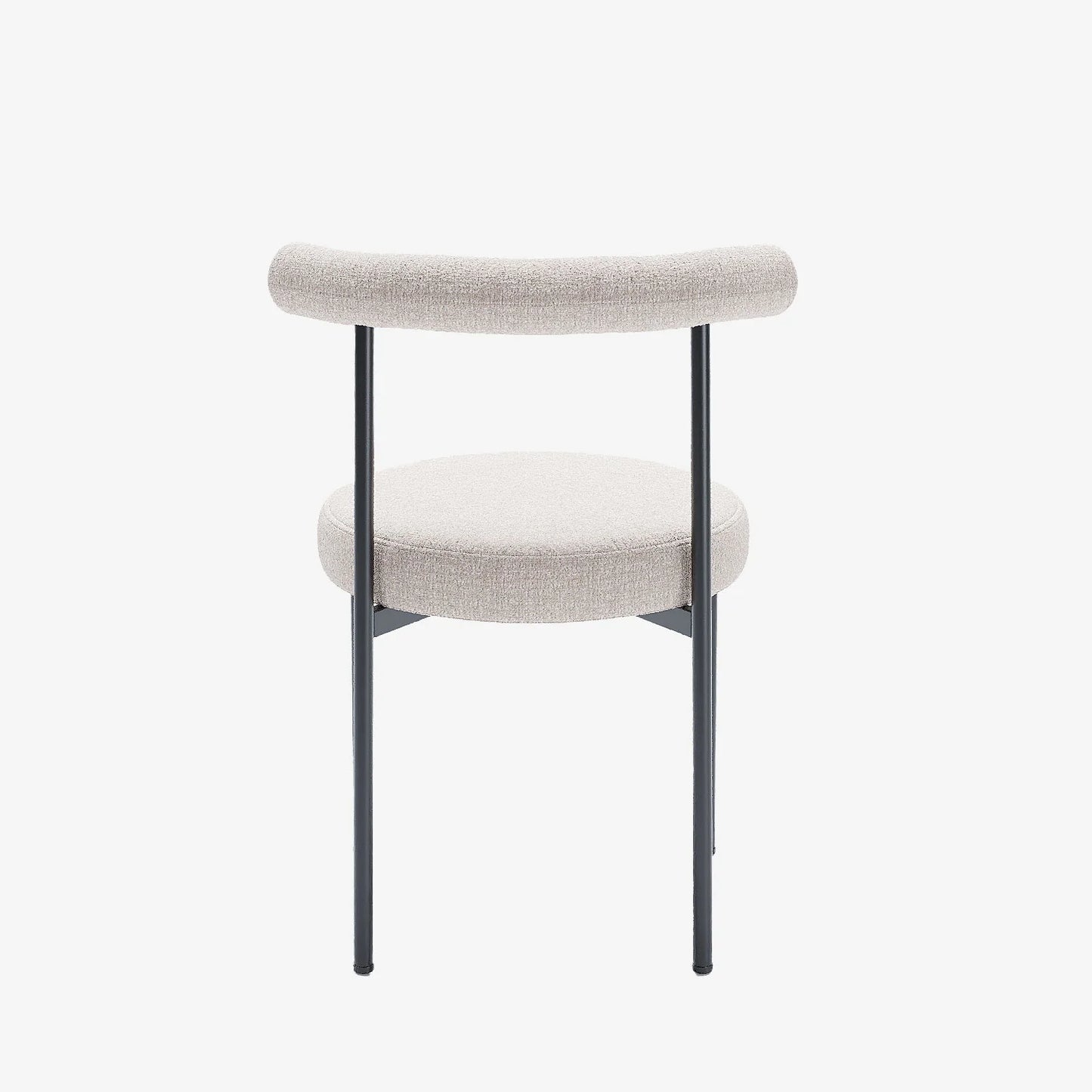 Lot de 2 chaises de salle   manger design moderne, velours cr me Julia