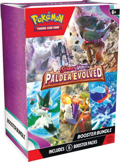 Pokémon Scarlet & Violet: Paldea Evolved Booster Bundle  6 Official Expansion Packs