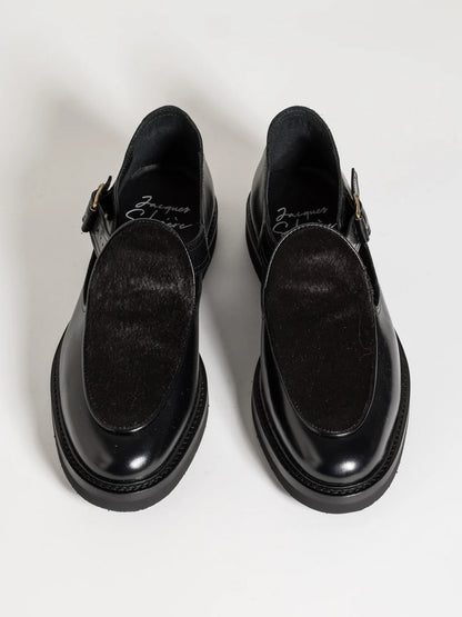 JO HAIRY CALF BLACK