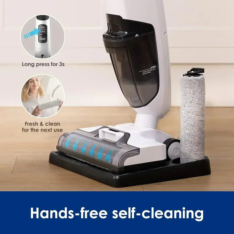 Cordless Wet/Dry Vacuum & Mop — All-in-One Hard Floor Cleaner for Effortless Maintenance