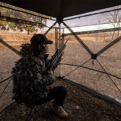 Rhino 180 Ground Blind in Realtree Edge Camo for Hunting and Wildlife Observation