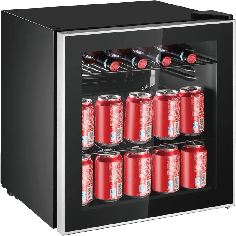 Danby 126-Can Glass Door Beverage Center Refrigerator  164L, Stainless Steel