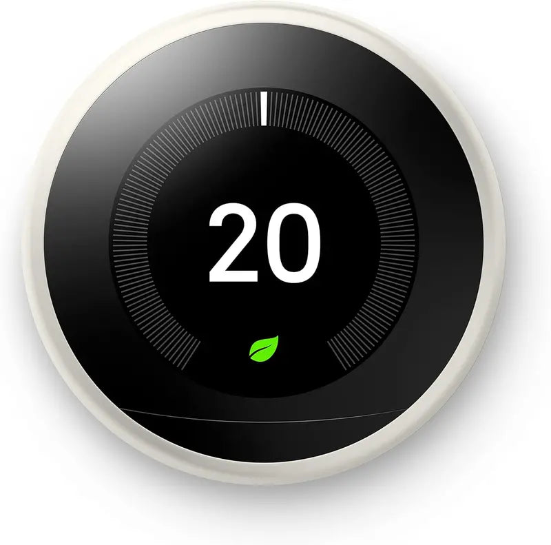 Nest Learning Thermostat (3rd Gen)  Smart Wi-Fi Programmable Thermostat with Alexa Support & Energy Reports  White