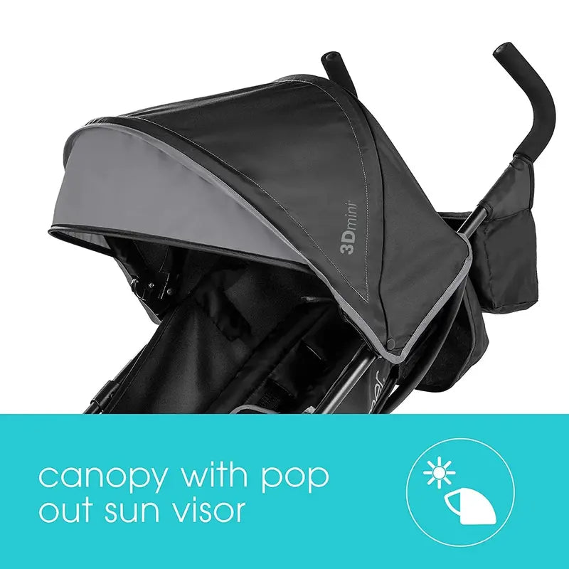 Lightweight Convenience Stroller  Blue/Black Foldable Infant Carrier for Easy Transport