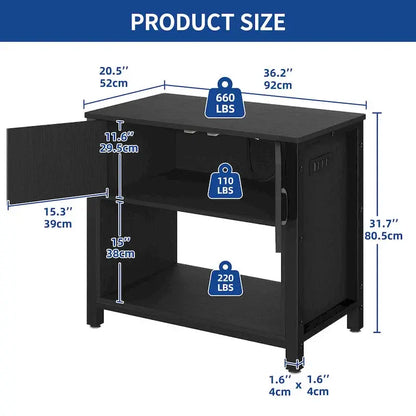 Moasis Aquarium Stand  4050 Gallon Fish Tank Cabinet with Built-In Power Outlets