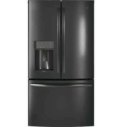 PFE28KBLTS French Door Refrigerator  36-Inch, Black Stainless Steel, Advanced Cooling System
