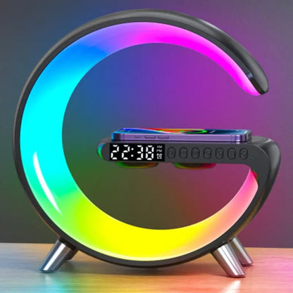 MagSafe Wireless Charger with RGB Ambient Lighting  Customizable Glow Effect