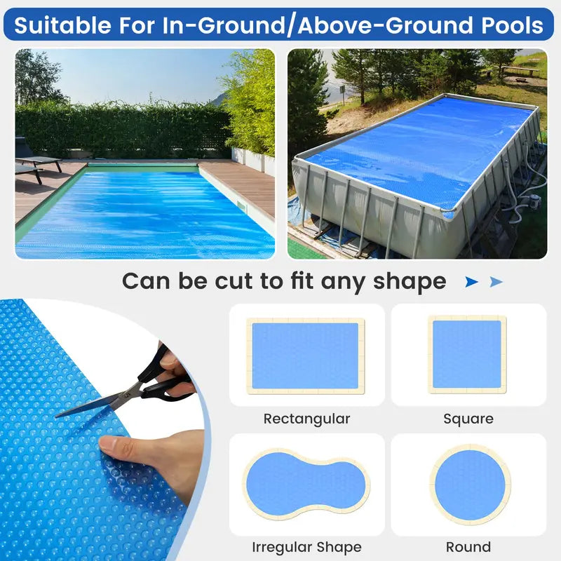 Heavy-Duty Pool Cover for In-Ground or Above-Ground Swimming Pools