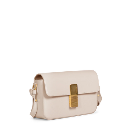Monceau Baguette - Cuir Box Blanc Cassé