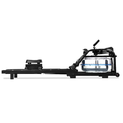 Dual-Track Water Rowing Machine with Adjustable Resistance, LCD Monitor & High Weight Capacity