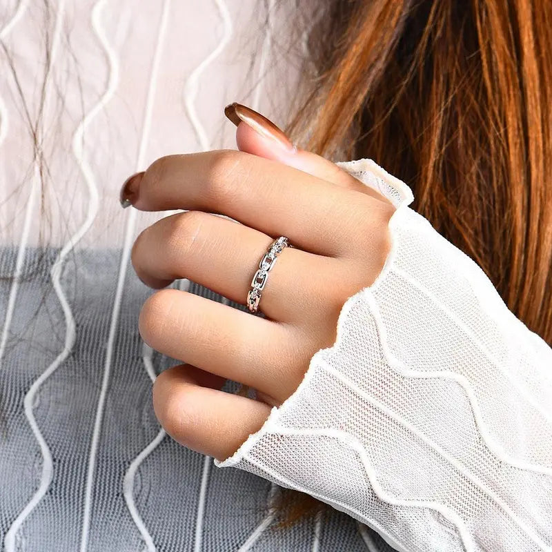 Lustrous Gleaming Band Ring  Smooth, Comfort-Fit Metallic Ring for Everyday Wear