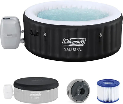 Coleman Miami Inflatable Hot Tub for 24 Users  Round, Energy-Efficient Outdoor Spa with Rapid Heat-Up
