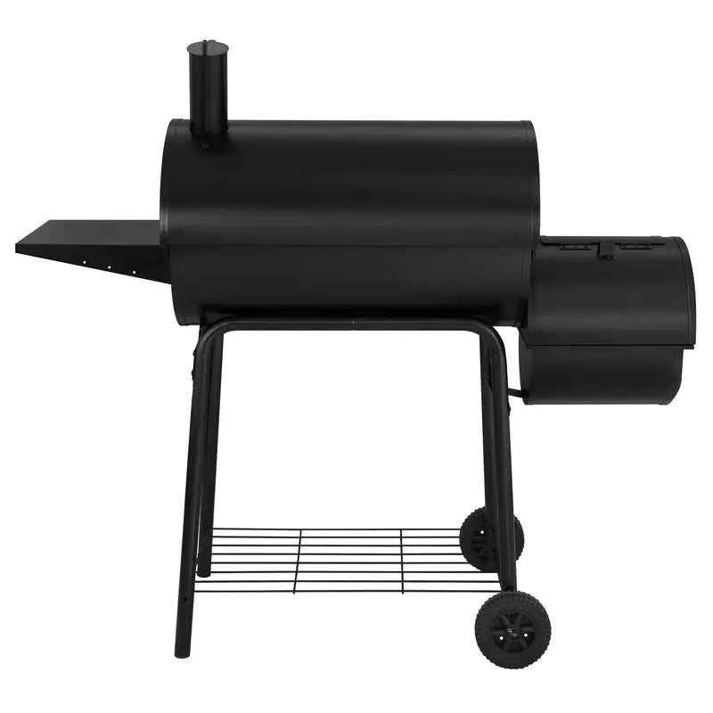 Royal Gourmet 30-Inch Charcoal Grill and Offset Smoker Combo  Dual-Function BBQ Cooking Station