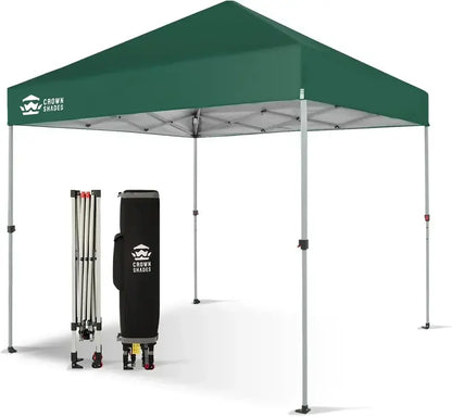 10×10 One-Click Pop-Up Awning  Silver-Coated Sunshade Canopy for Beach, Picnic & Outdoor Events