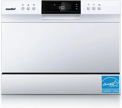 COMFEE’ Energy Star Certified Countertop Dishwasher  6-Place Setting Capacity