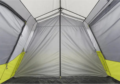 9-Person Instant Cabin Tent  14′ x 9′ Quick-Setup Outdoor Shelter in Green (Model 40008)