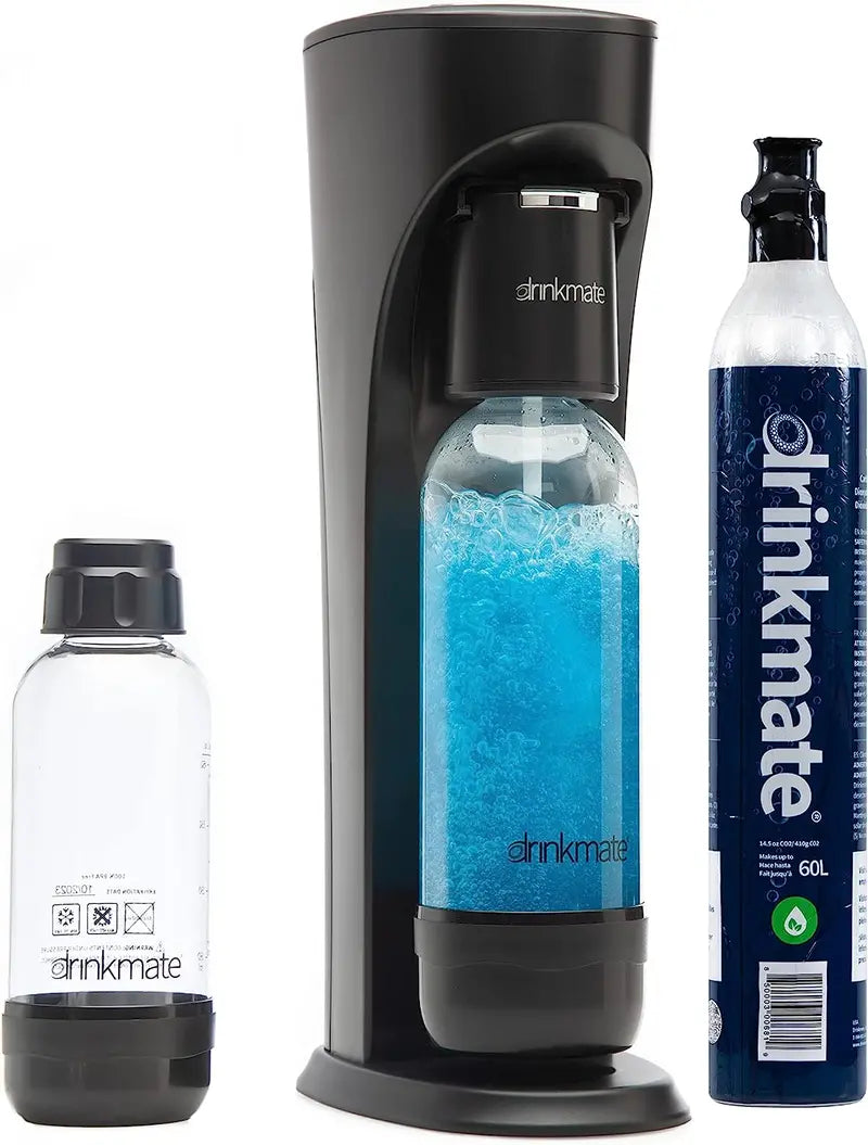Drinkmate OmniFizz Sparkling Water and Soda Maker with Two Carbonation Bottles, Fizz Infuser
