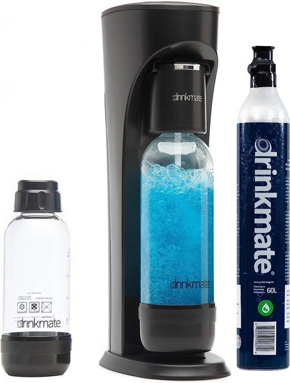 Drinkmate OmniFizz Sparkling Water and Soda Maker with Two Carbonation Bottles, Fizz Infuser
