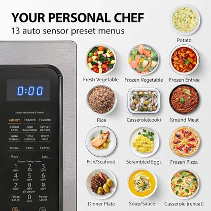 TOSHIBA ML-EC42P(SS) 4-in-1 Microwave Oven  Convection, Air Fryer, Smart Sensor & Mute Mode