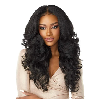 Sensationnel Cloud9 13¡Á6 Latisha HD Lace Wig, Pre-Plucked Off Black 1B Synthetic Hair