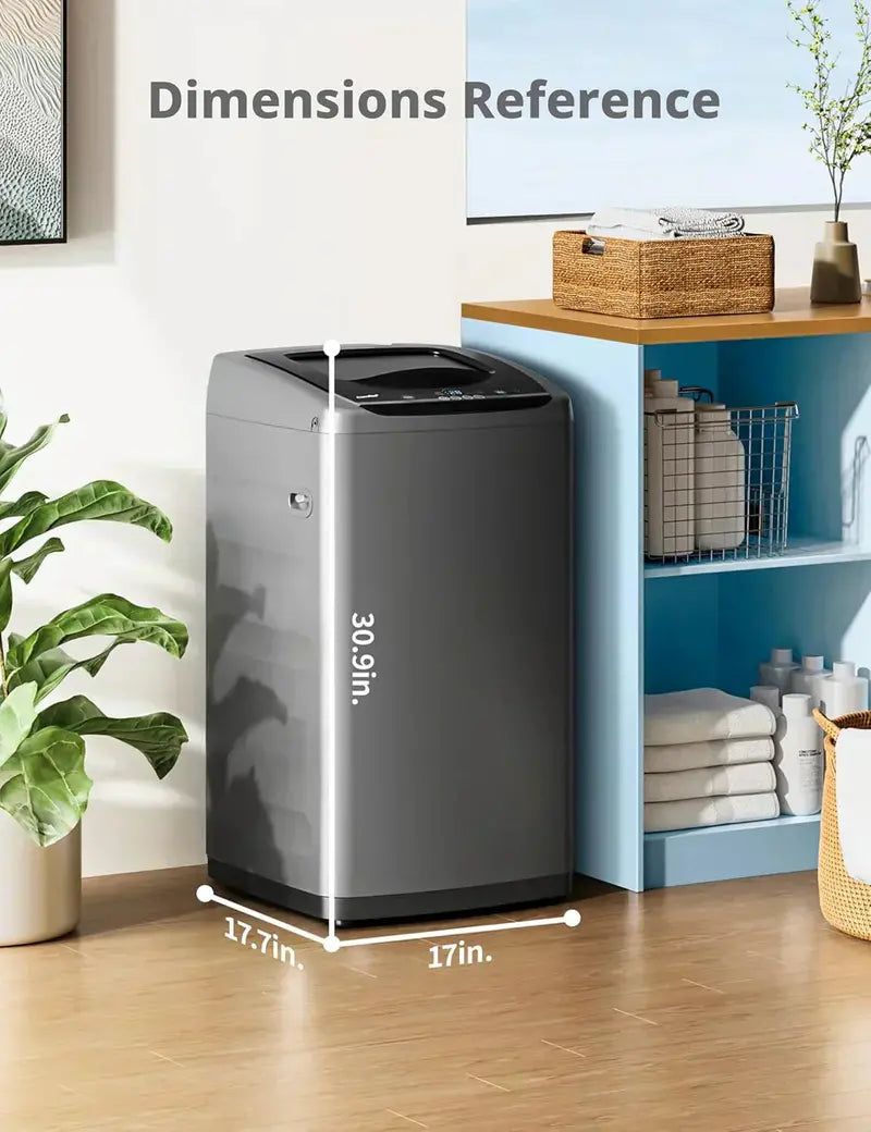 Comfee 0.9 cu ft Compact Washing Machine with LED Display and Self-Cleaning Drum