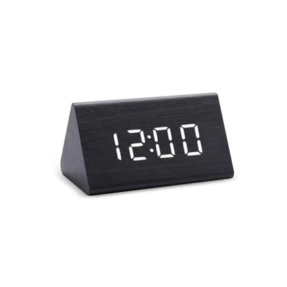 Digital LED Alarm Clock with Room Temperature Readout & Dual Alarms