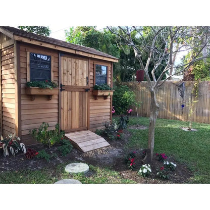 Cabana Premium 9 ft. W x 6 ft. D Wooden Garden Storage Shed