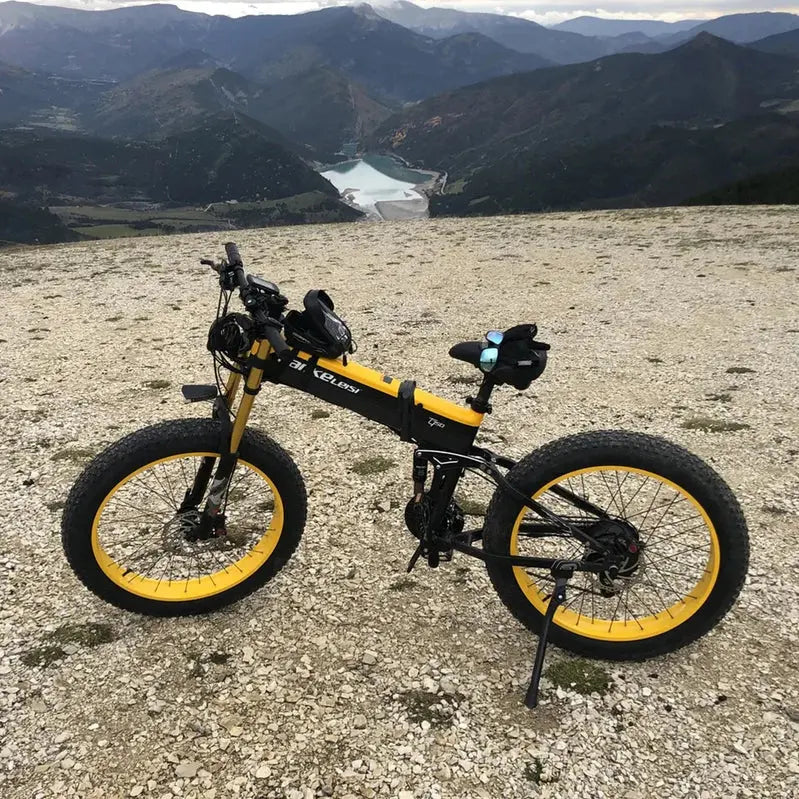Lankeleisi XT750 Plus Fat Tire E-MTB: 1000W Motor, 26-Inch Wheels, Dual Crown Fork & Foldable Frame